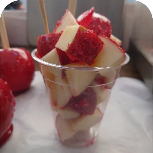 ぶっかけうどん、フルーツ飴などby ta panta